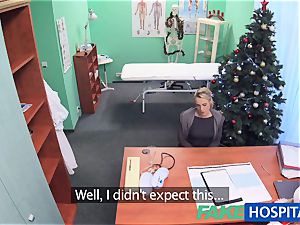 FakeHospital physician Santa pops two times this year