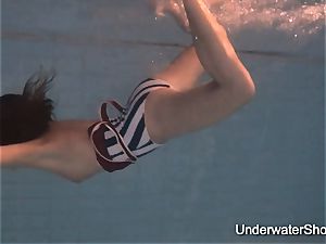 erotic underwater flash of Natalia